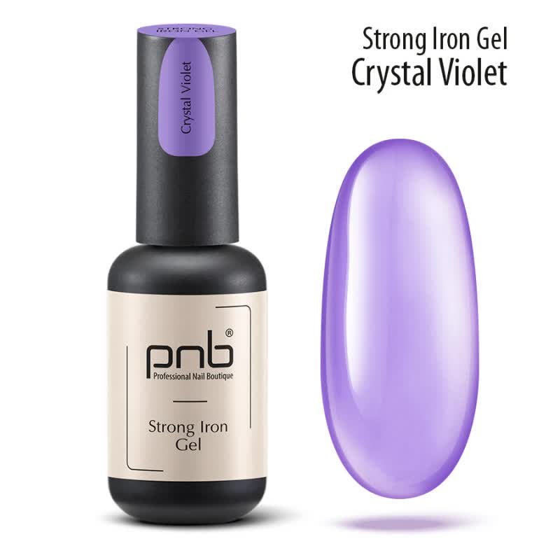 Żel do paznokci UV/LED Strong Iron Gel Сrystal Violet PNB, 8 ml