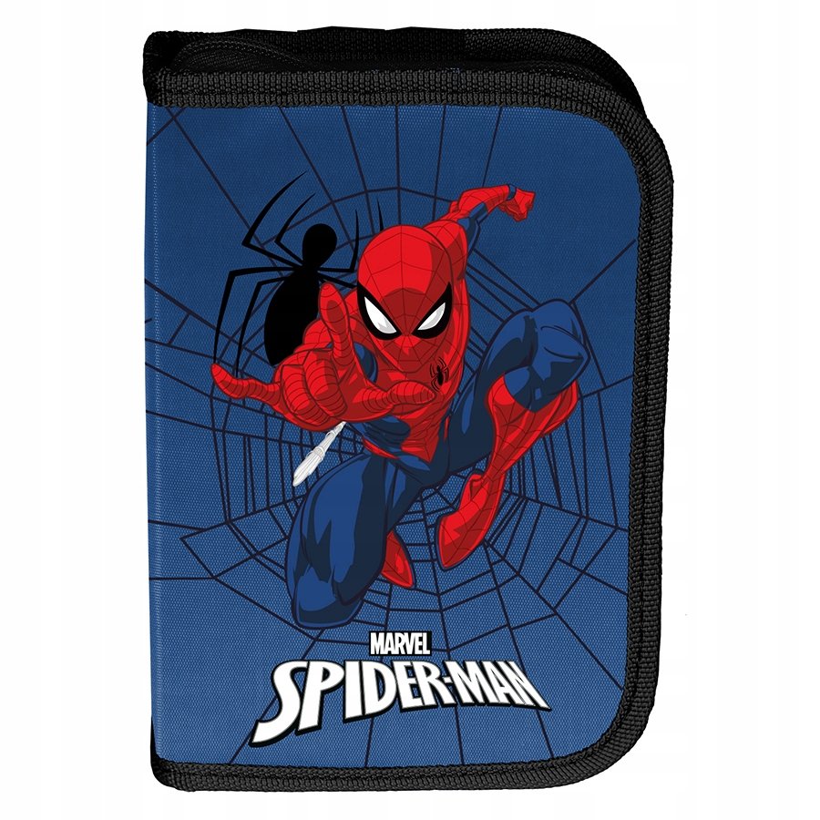 Spiderman piórnik bez wyposażenia rozkładany pojedynczy
