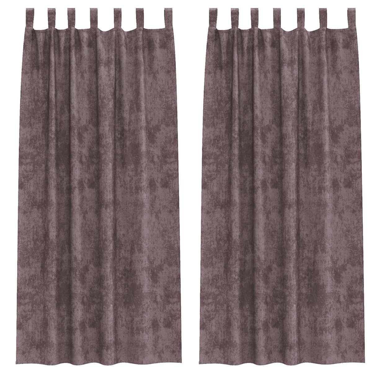vidaXL Zasłony Velvet 2 szt. z oczkami Brązowe 260x140 cm