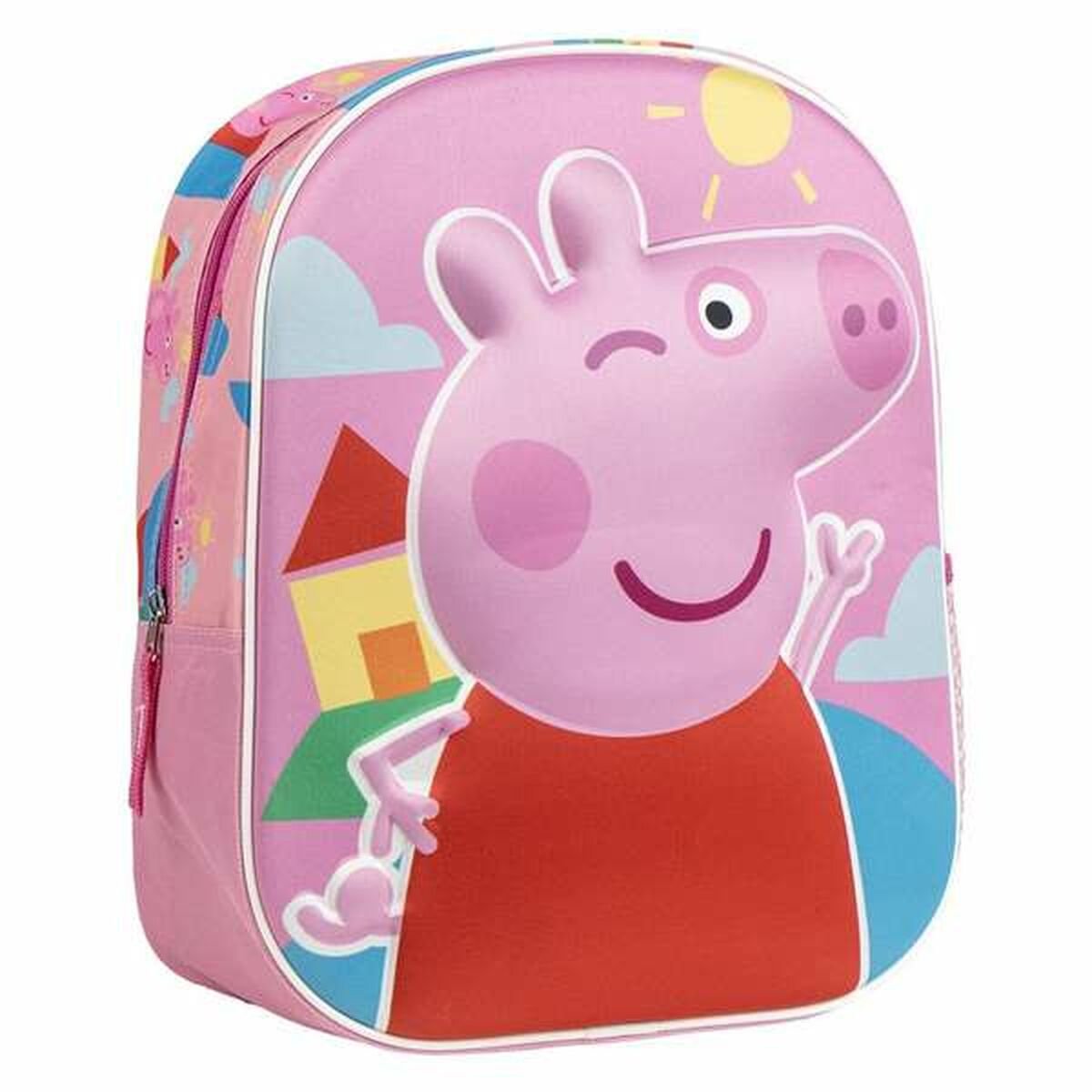 Plecak szkolny 3D Peppa Pig Różowy 25,0 x 31,0 x 10,0 cm