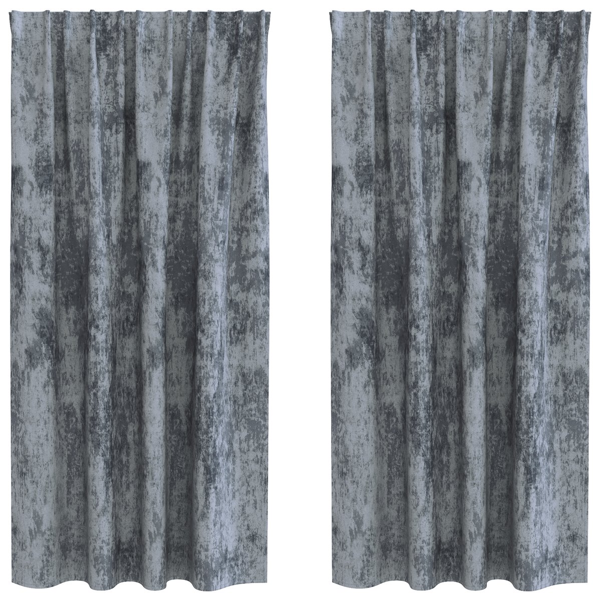 vidaXL Zasłony Aksamitne 2 szt. z Oczkami Srebrnoszary 175x140 cm