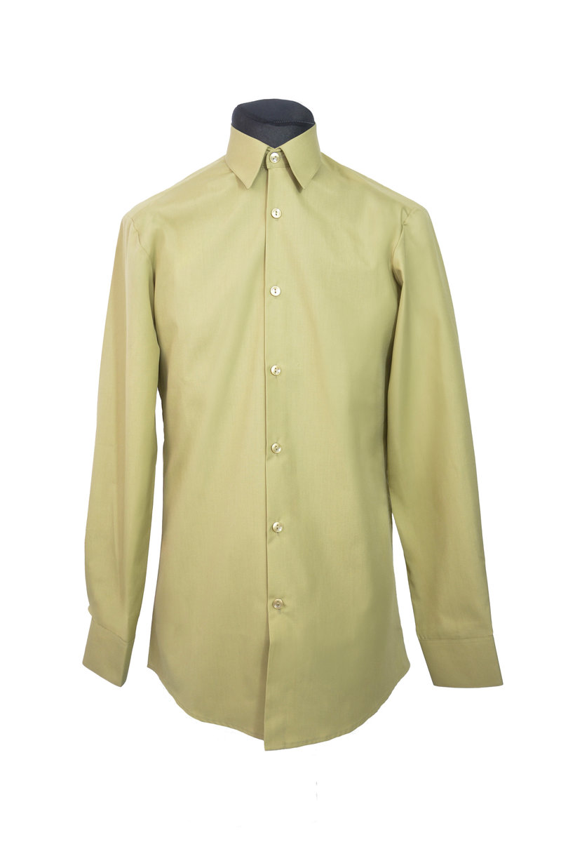 Koszula oficerska 303/MON khaki wojskowa długi rękaw 40/185