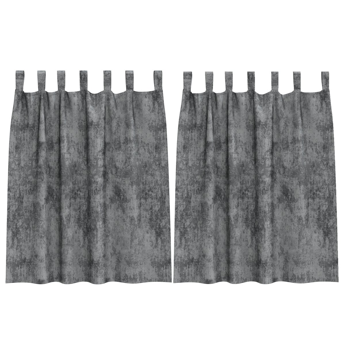 vidaXL Zasłony 2 szt z Oczkami Szare 140x140 cm