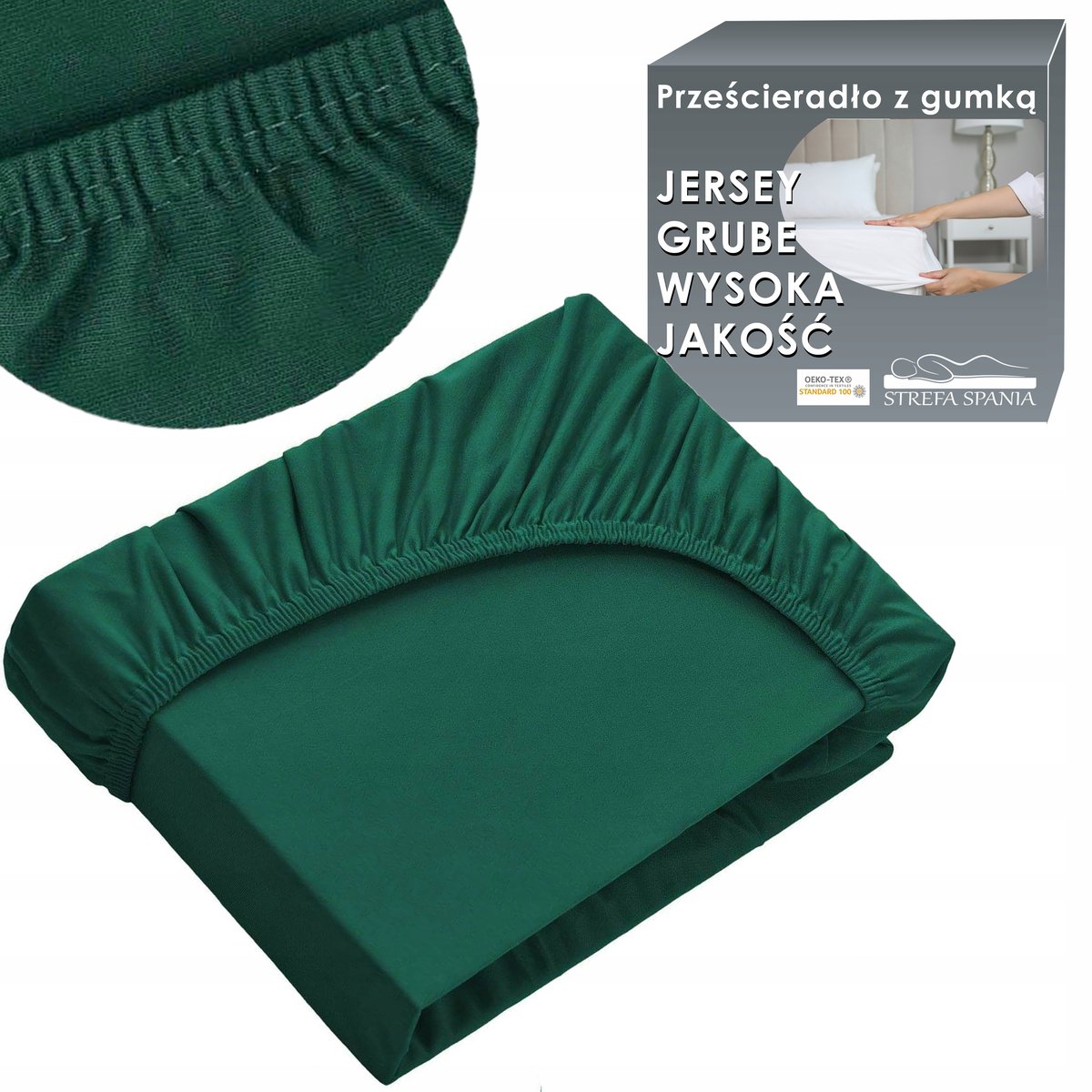 Prześcieradło z gumką 140x200 cm jersey
