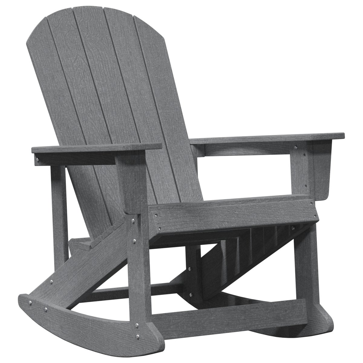 vidaXL Fotel bujany Adirondack Jasnoszary 73.5x92x90 cm HDPE