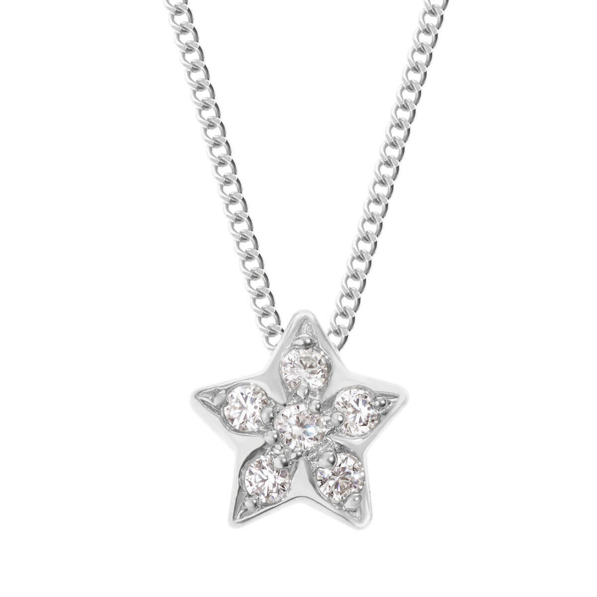 Naszyjnik celebrytka gwiazdka srebrna