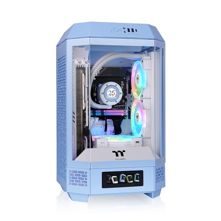 Thermaltake The Tower 250 Hydrangea Blue Mini Tower Niebieski CA-1Z9-00SFWN-00