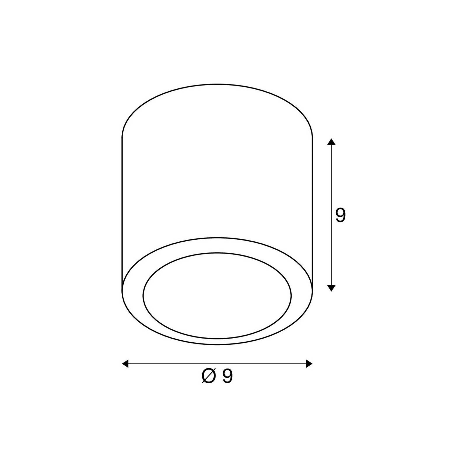 SLV Lampa sufitowa LED Oculus, możliwość ściemniania, miedziany, salon / jadalnia, aluminium, nowoczesny