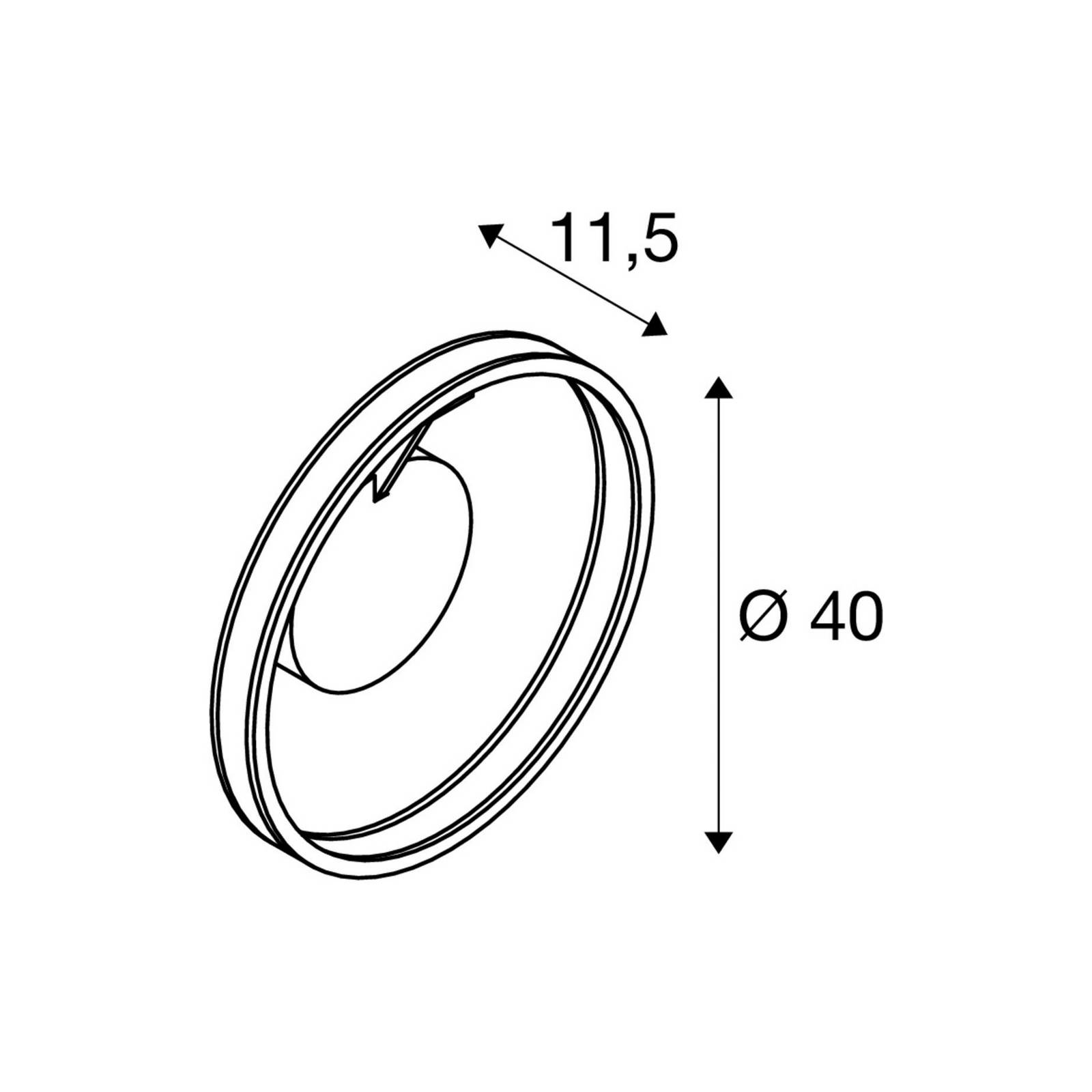 SLV Lampa sufitowa LED One, możliwość ściemniania, biały / opal, salon / jadalnia, aluminium, nowoczesny