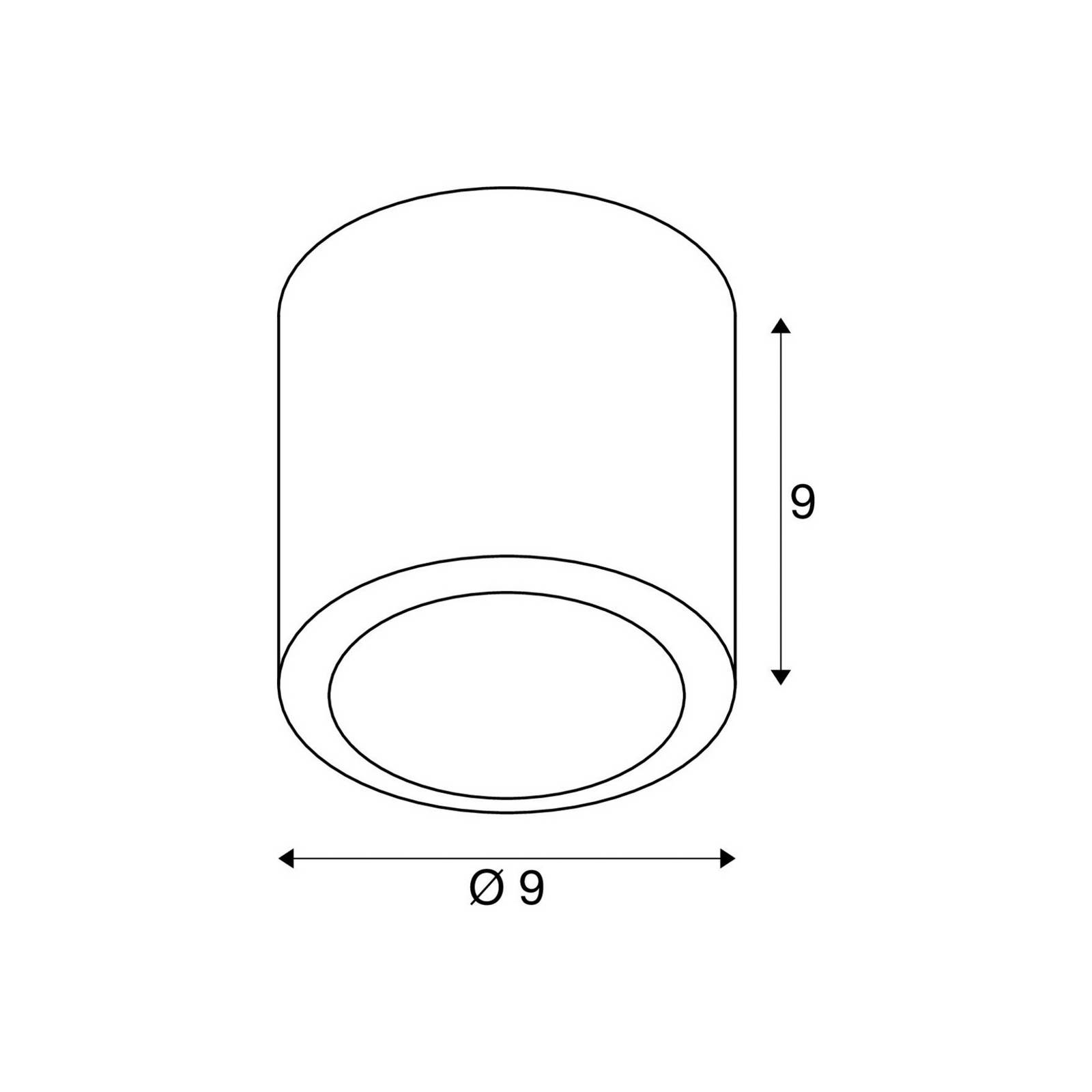 SLV Lampa sufitowa LED Oculus, możliwość ściemniania, brązowy / mosiężny, salon / jadalnia, aluminium, nowoczesny