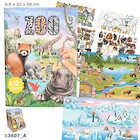 Zestaw kreatywny z naklejkami ZOO
