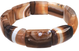 Agat Madagaskar Elegancka Bransoletka Naturalna Certyfikat