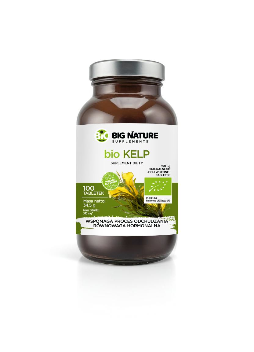 Big Nature Kelp - suplement diety 100 tab. Bio - suplement