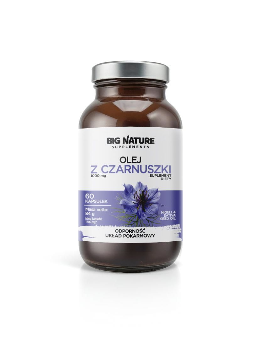 Big Nature Olej z czarnuszki - suplement diety 60 kaps. - suplement
