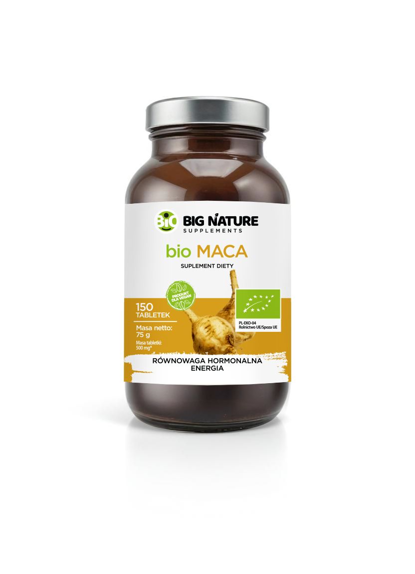 Big Nature Maca - suplement diety 150 tab. Bio - suplement