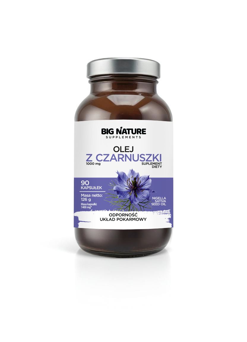 Big Nature Olej z czarnuszki - suplement diety 90 kaps. - suplement