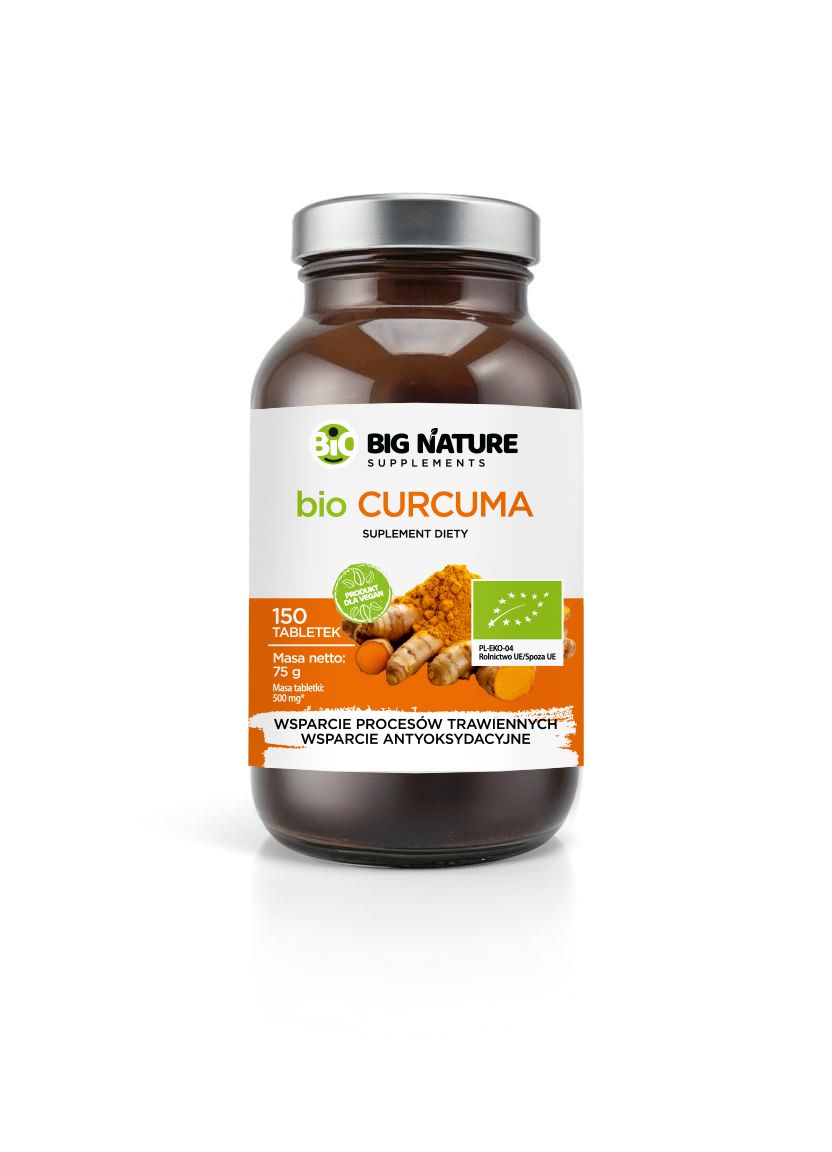 Big Nature Curcuma - suplement diety 150 tab. Bio - suplement