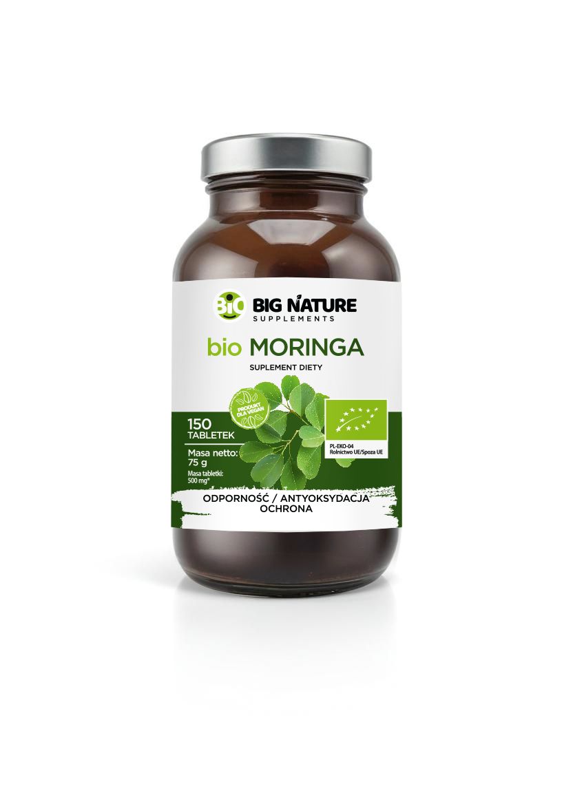 Big Nature Moringa - suplement diety 150 tab. Bio - suplement