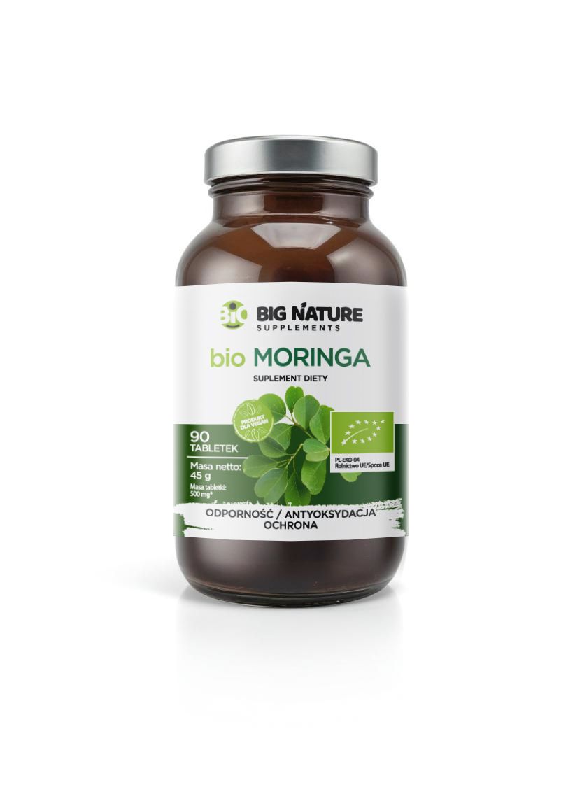 Big Nature Moringa - suplement diety 90 tab. Bio - suplement