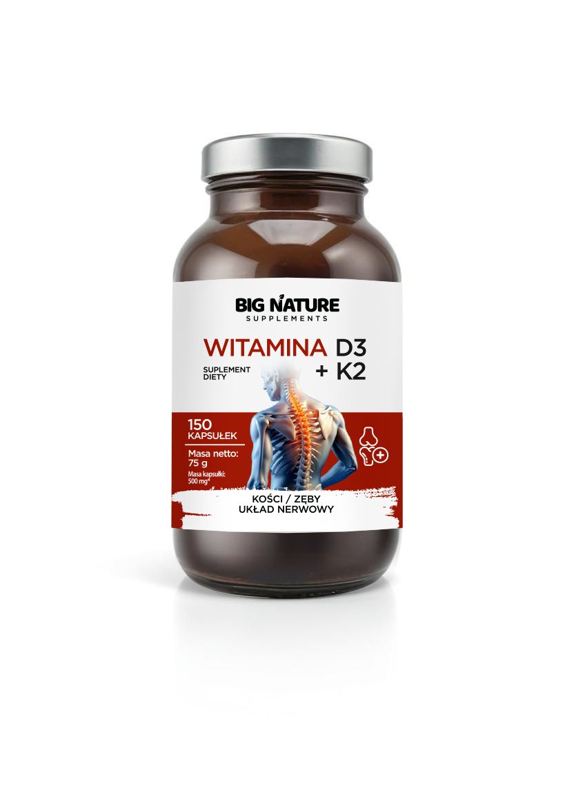 Big Nature D3 + K2 - suplement diety 150 kaps. - suplement