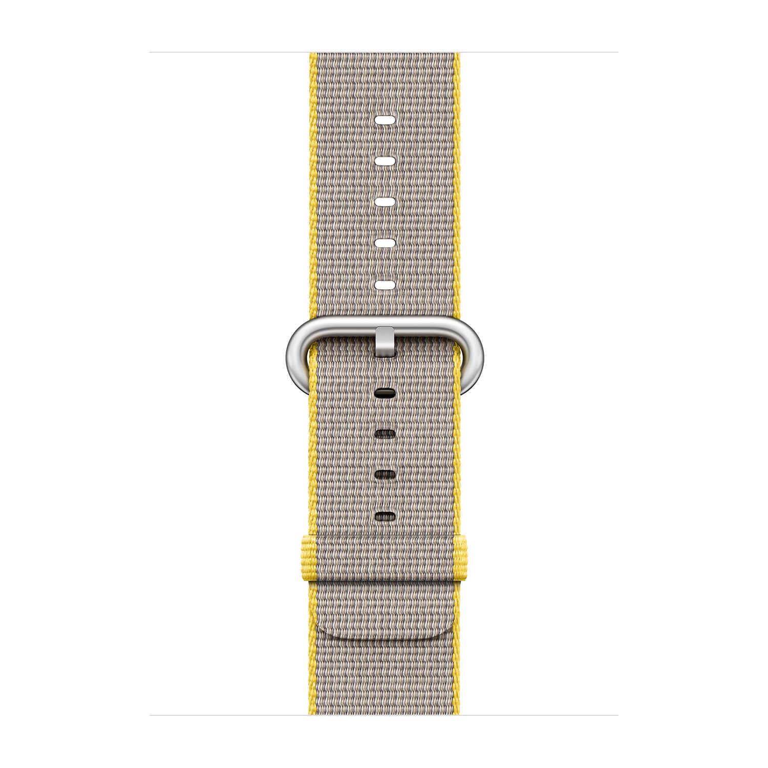 Apple Pasek nylonowy w kolorze żółtym/jasnoszarym do koperty 38mm / 40mm / 41mm / 42mm - rozmiar S/M