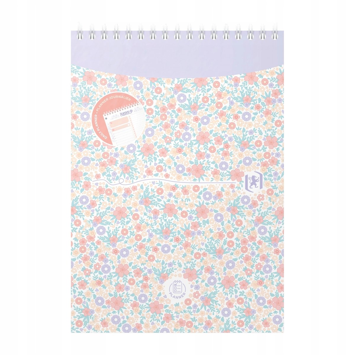 ND39_570782 PLANER DZIENNY A5/70K OXF FLORAL FOL
