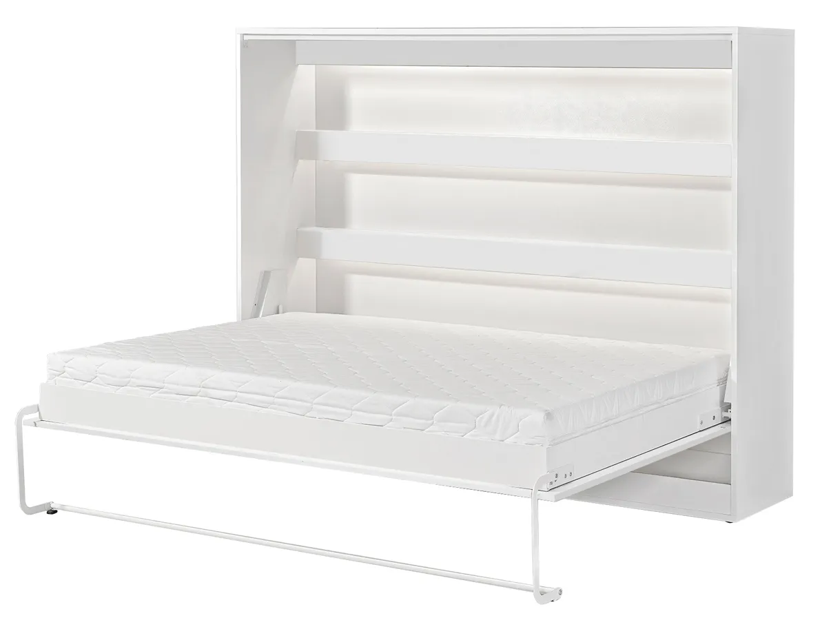 Tapczan rozkładany biały + czarny 140x200 G3-W81