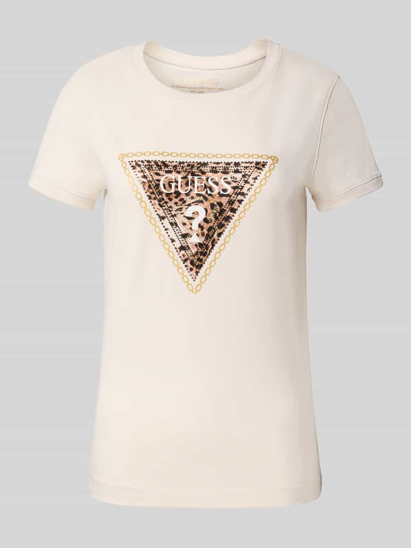 T-shirt z okrągłym dekoltem