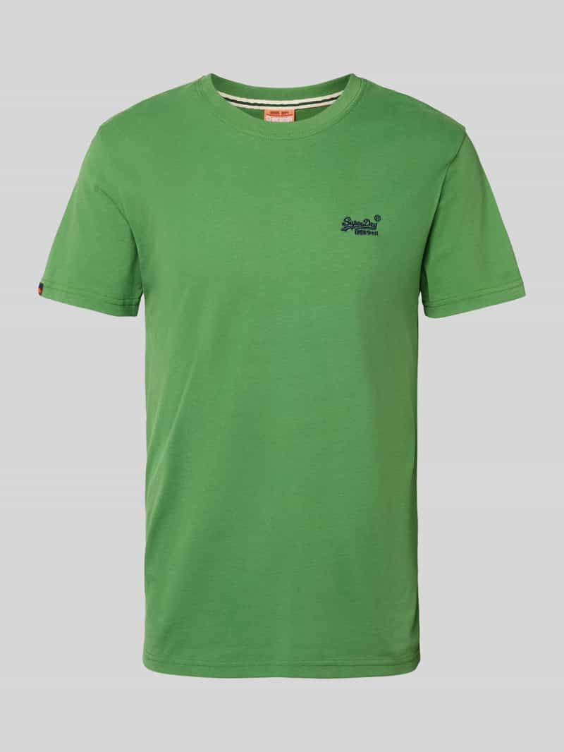 T-shirt z wyhaftowanym logo