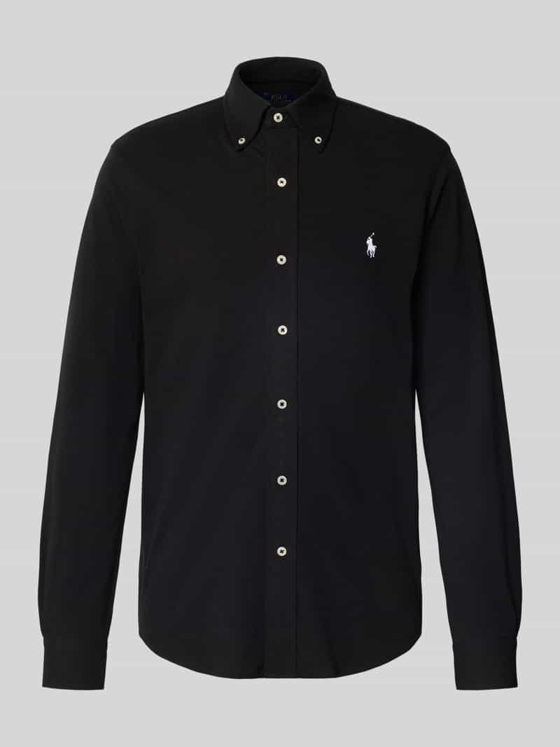 Koszula casualowa o kroju regular fit z kołnierzykiem typu button down