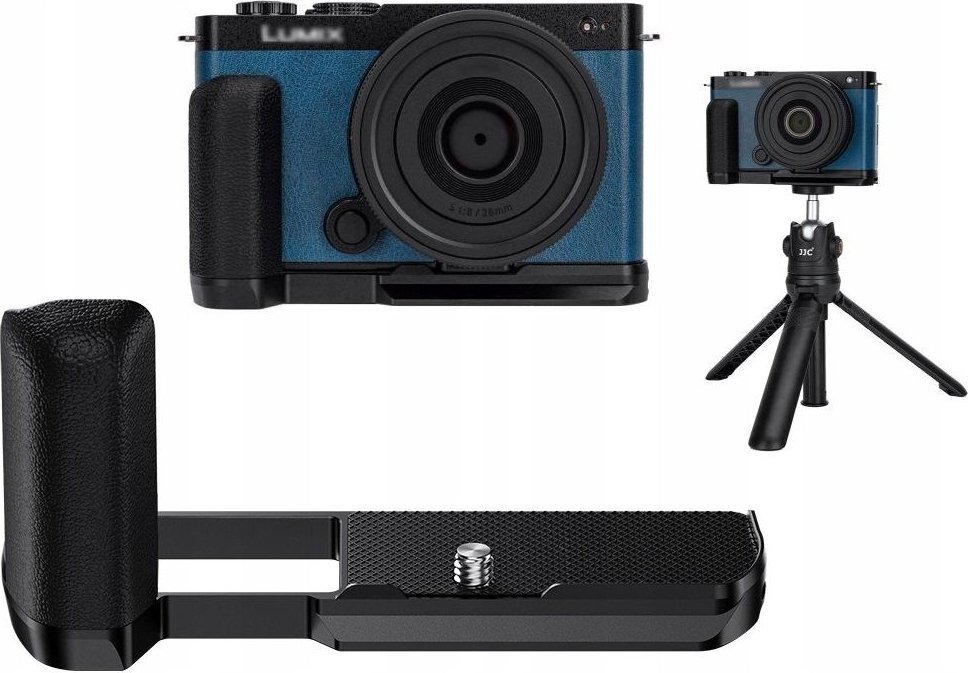 JJC Uchwyt Szyna Klatka Video Grip Holder Gwint 1/4' do Panasonic Lumix S9 / HG-S9