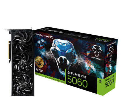 Gainward GeForce RTX 5060 Python III OC 8GB GDDR7 DLSS4 NE75060T19P1-GB2063T