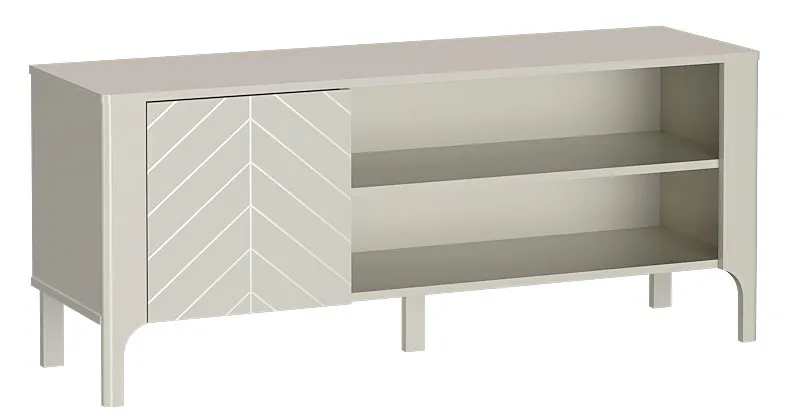 Nowoczesna szafka RTV na nóżkach kaszmir A4-E19