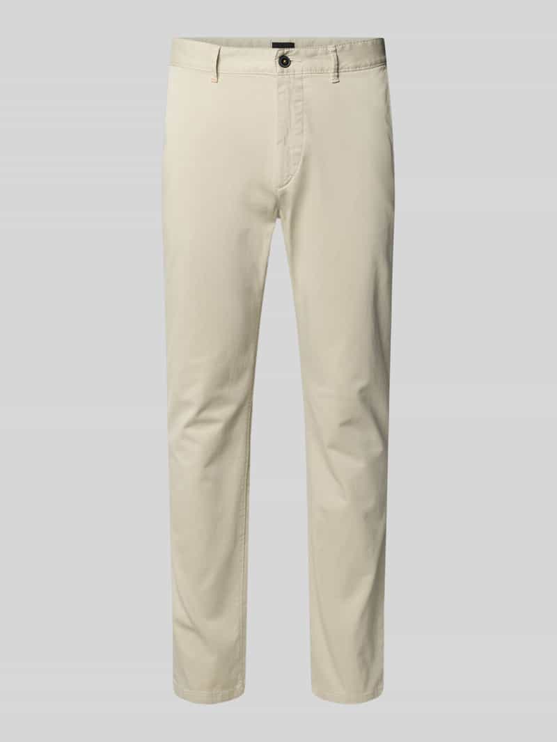 Chinosy o kroju slim fit z mieszanki bawełny