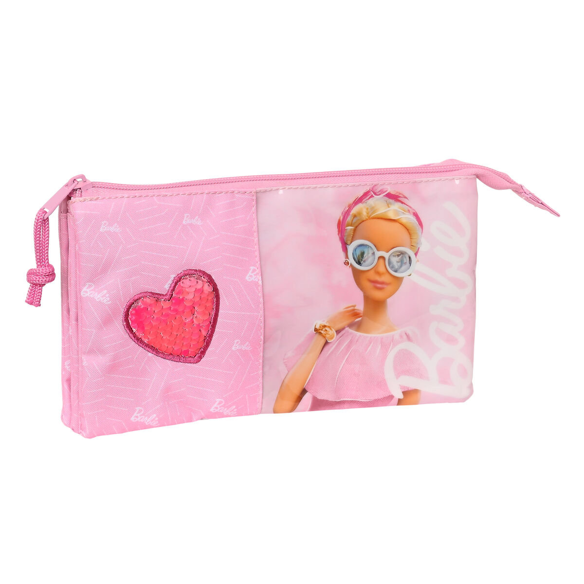 Piórnik Potrójny Barbie Girl Różowy 22 x 12 x 3 cm