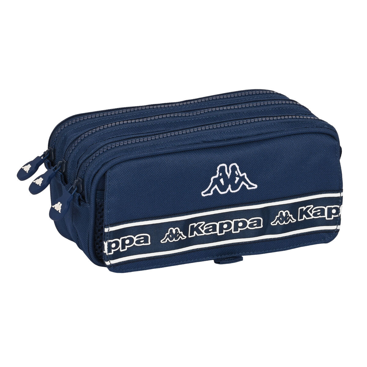 Piórnik Potrójny Kappa Navy Granatowy (21,5 x 10 x 8 cm)