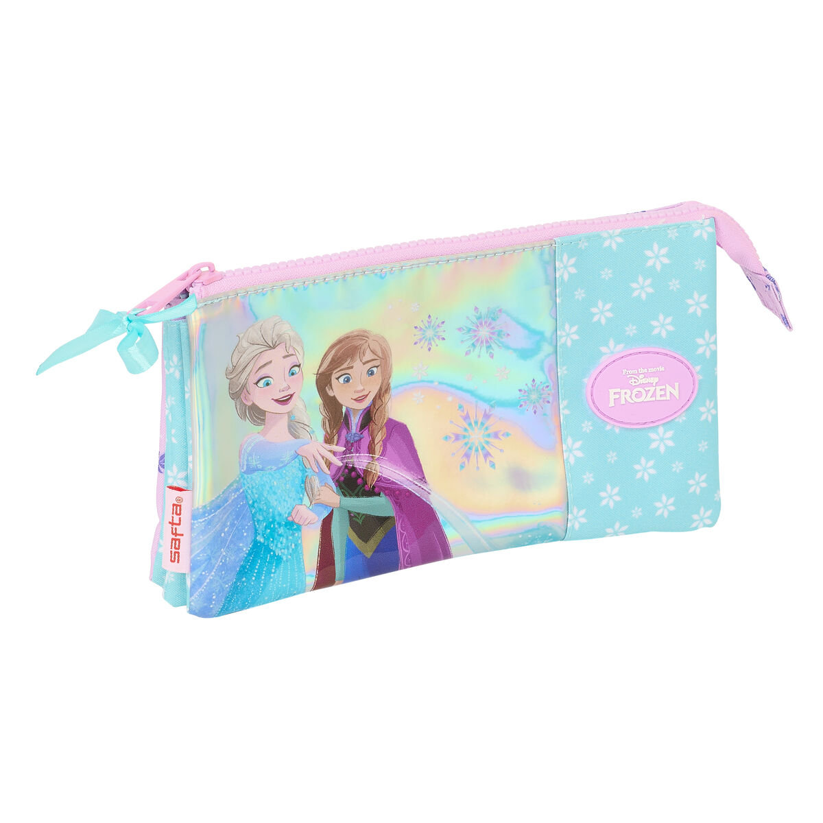 Piórnik Potrójny Frozen Cool days Fiolet Błękitne niebo 22 x 12 x 3 cm