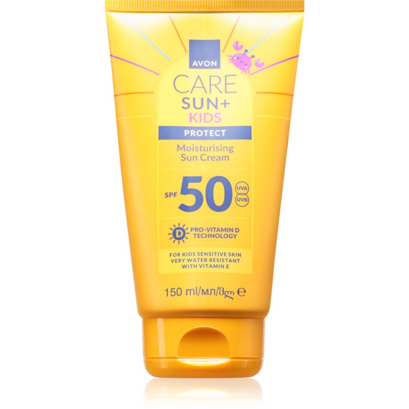 Avon Care Sun + Kids krem nawilżający do opalania SPF 50 dla dzieci 150 ml