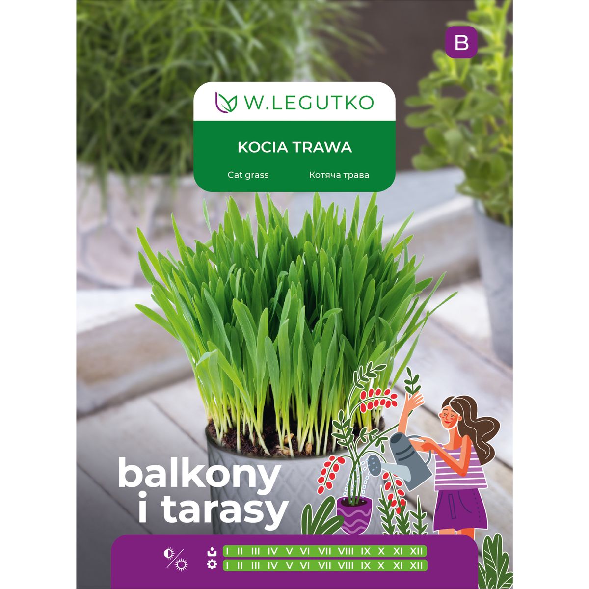 Kocia trawa nasiona 25g W. Legutko
