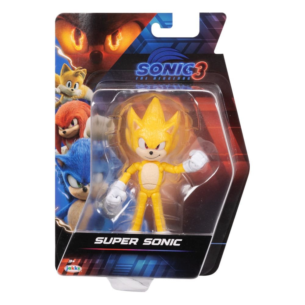 sonic the hedgehog 3 figurka super sonic 13cm jakks szybki jak błyskawica
