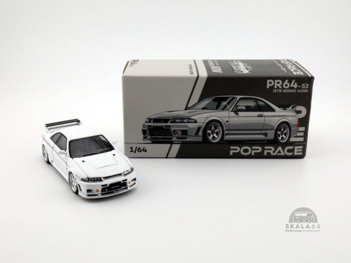 POP RACE PR64-0052 Nissan Skyline GTR GT-R Nismo 400R White PR640052