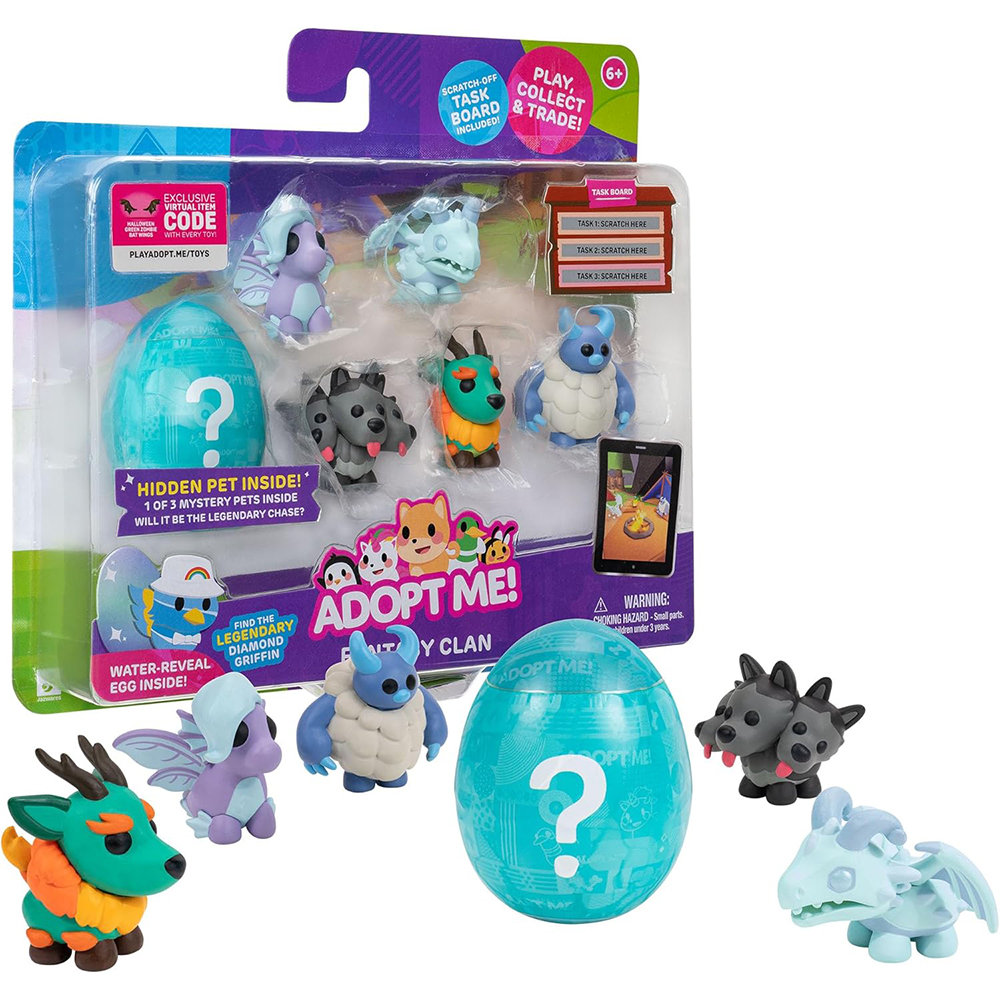 Adopt Me Zestaw 6 Figurek Fantasy Clan Fantastyczne Stworzenia Figurki