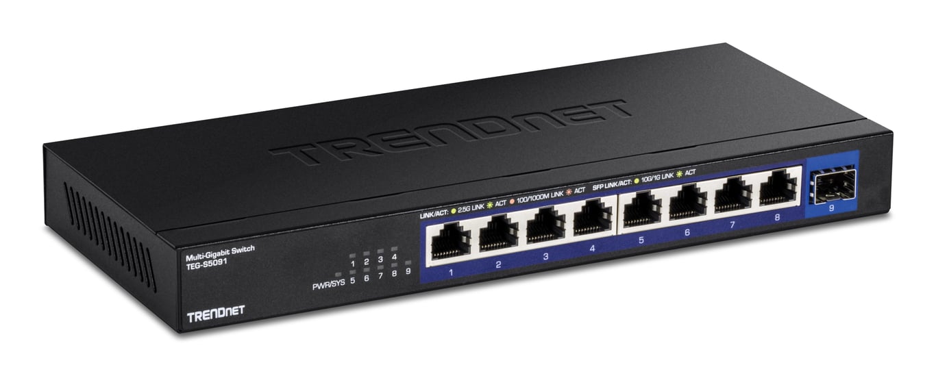 Trendnet TEG-S5091 łącza sieciowe Nie zarządzany 2.5G Ethernet (100/1000/2500) TEG-S5091