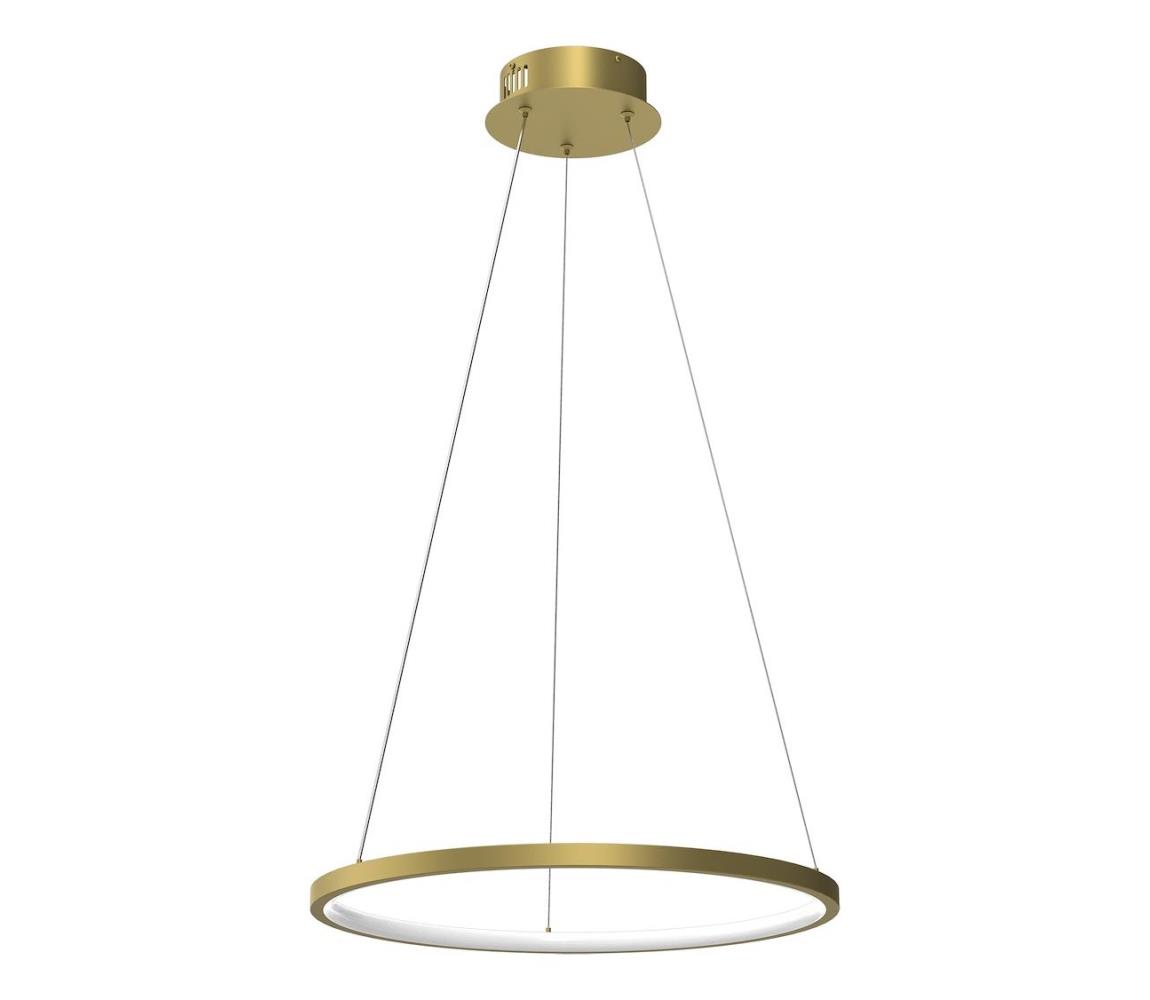 LED Żyrandol na lince HOOP LED/27W/230V śr. 50 cm 4000K złoty