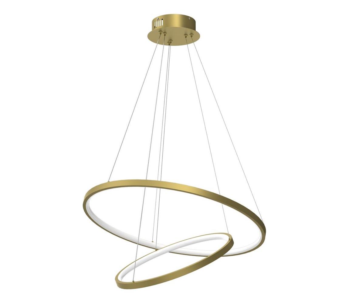 LED Żyrandol na lince HOOP LED/51W/230V śr. 60 cm 4000K złoty