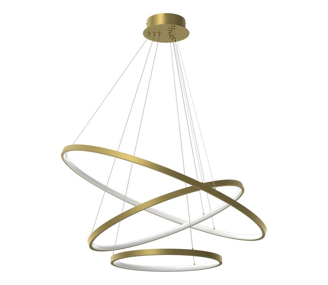 LED Żyrandol na lince HOOP LED/93W/230V śr. 80 cm 4000K złoty
