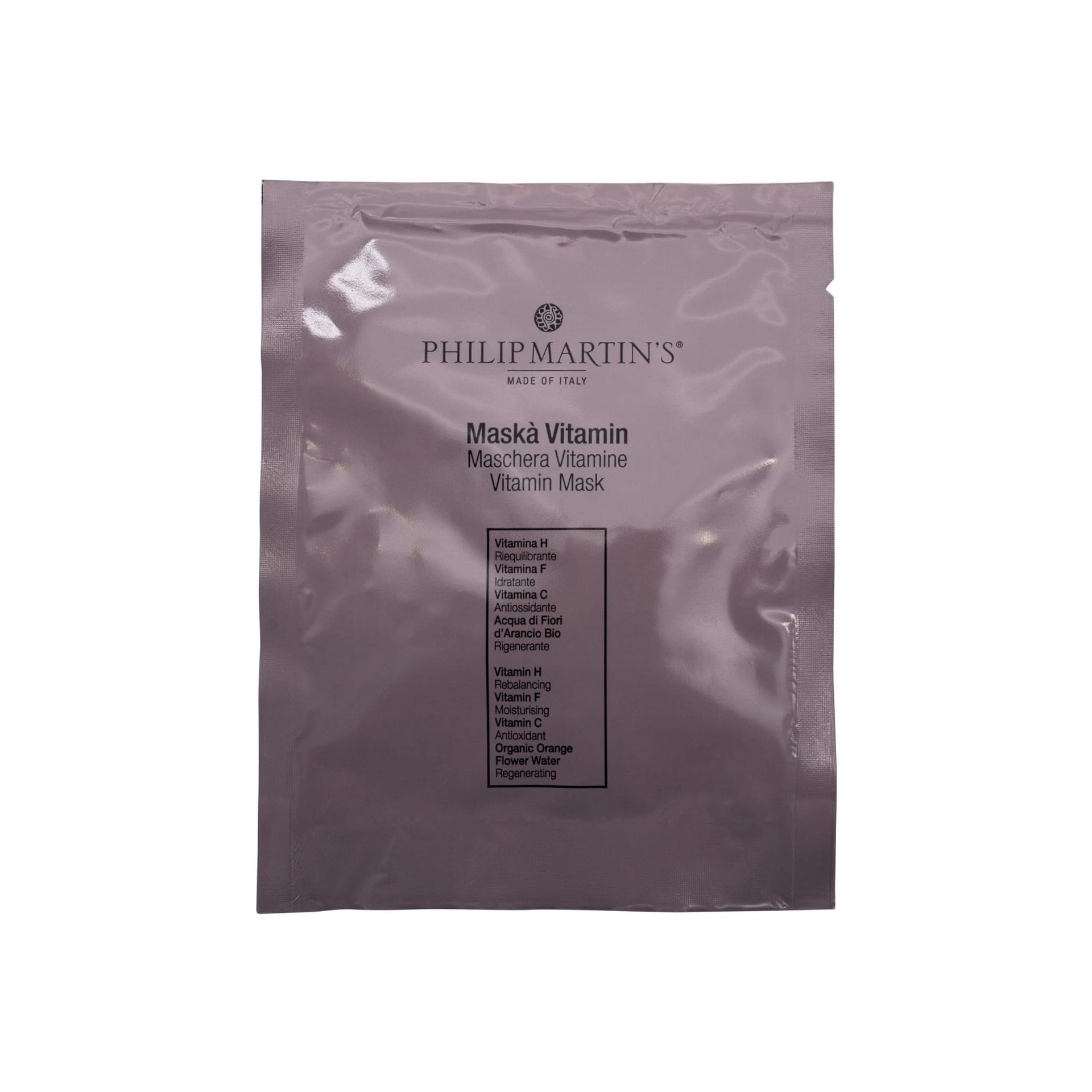Philip Martin's Vitamin Mask Maska w płachcie o działaniu nawilżającym, antyoksydacyjnym i odświeżającym