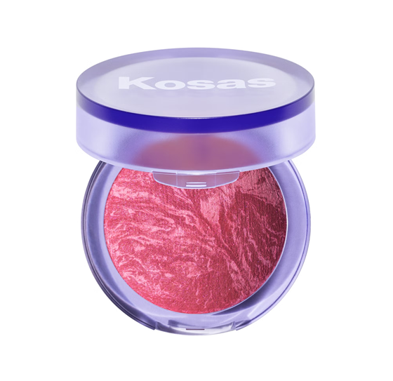 KOSAS Blush Is Life Baked Dimensional + Brightening Blush in Adrenaline Rozświetlający róż do policzków
