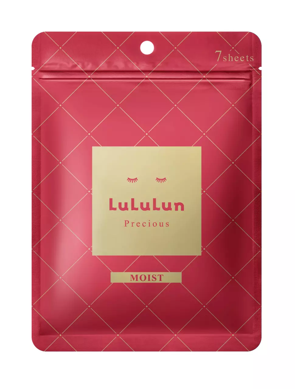 Lululun Precious Mask Red 7 PCS Zestaw 7 dogłębnie nawilżających masek w płachcie