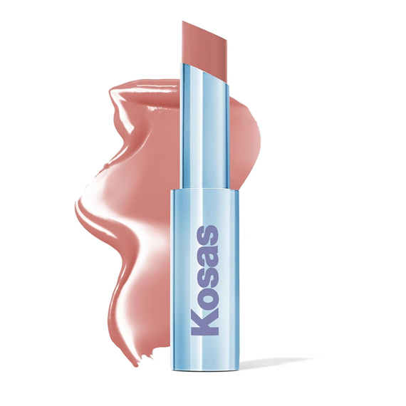KOSAS Wet Stick Moisturizing Shiny Sheer Lipstick in Hot Beach Nawilżająca pomadka w sztyfcie z ceramidami